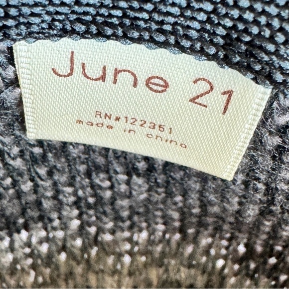 JUNE 21 Fedora Hat OS Charcoal Sweater Knit Pinched Crown Packable Casual - Picture 3 of 14